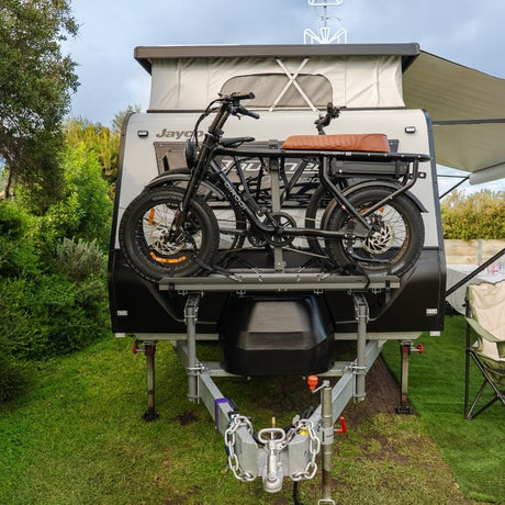 Wanderlodge Rear Bike Rack CARAVAN BIKE RACKS – Wild Boar Bike Racks