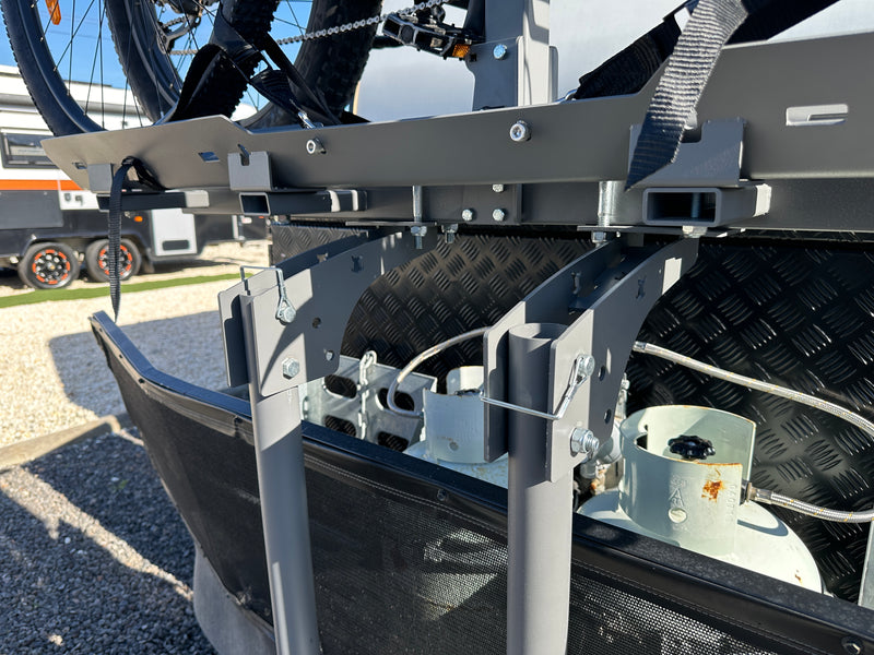 Caravan Rear Rack Freedom 2 Bike Caravan Rack - Drawbar Mount – Wild Boar Bike Racks